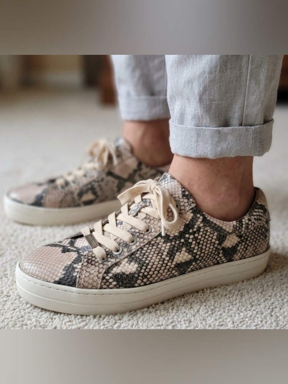 J Slides NYC Snakeskin shoes